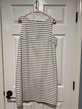 Sail to Sable classic sleeveless striped shift dress